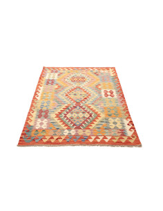 Tappeto Kilim Afghanistan marrone rosso 102x148 2