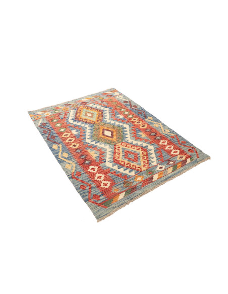 Tappeto Kilim Afghanistan marrone grigio 108x146