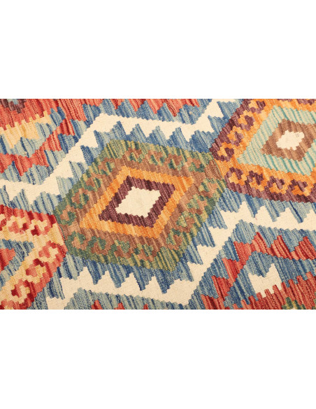 Tappeto Kilim Afghanistan marrone grigio 108x146