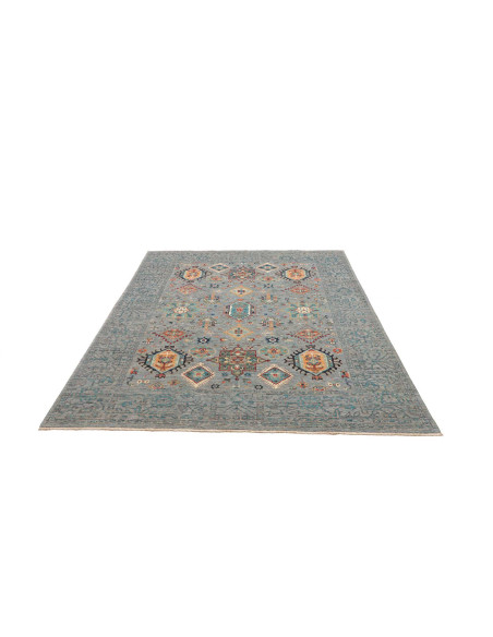 Rug Tribal Pakistan 195x241 Grey Blue Terracott