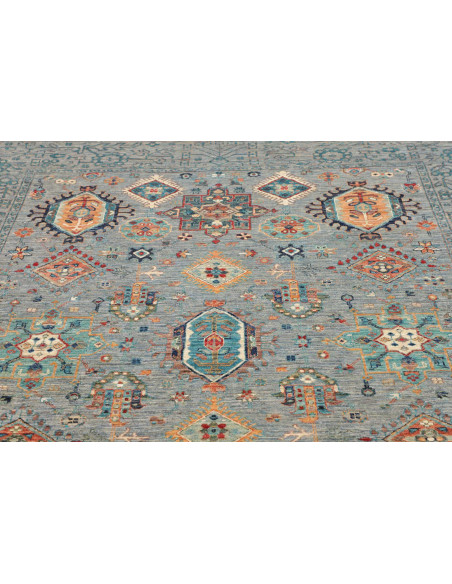 Rug Tribal Pakistan 195x241 Grey Blue Terracott