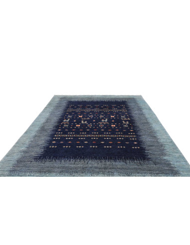 Tappeto Siva Pakistan 248x305 Blu Notte Azzurro