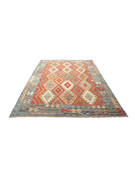 Rug Kilim Afghanistan maroon brown 179x239