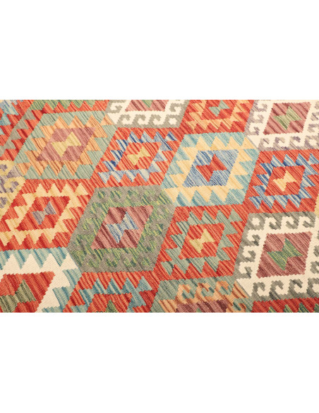 Rug Kilim Afghanistan maroon brown 179x239
