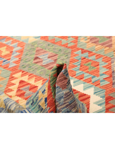 Rug Kilim Afghanistan maroon brown 179x239