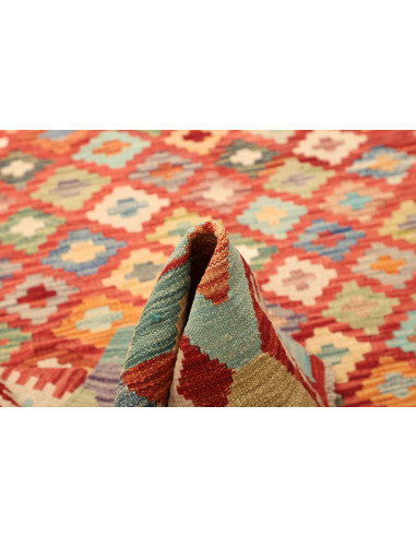 Tappeto Kilim Afghanistan marrone arancione 174x241