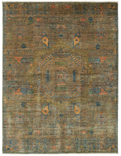 Tappeto Mamlouk Pakistan 154x202 Verde Muschio