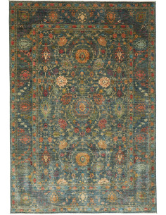 Rug Shahi Fine Pakistan 202x295 Petrol Blue Tea