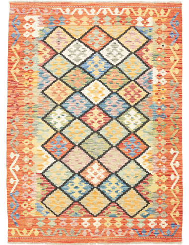 Rug Kilim Afghanistan brown 133x181