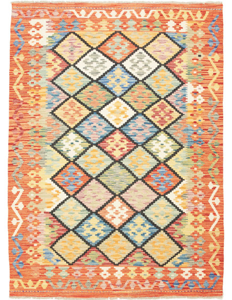 Rug Kilim Afghanistan brown 133x181