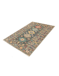 Rug Kazak Fine Pakistan 125x181 Petrol Green Re 2