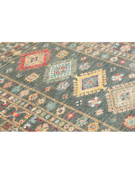Rug Kazak Fine Pakistan 125x181 Petrol Green Re