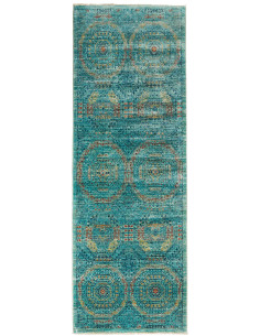 Tappeto Mamlouk Pakistan 77x217 Turchese Di Rug