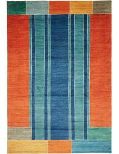 Tappeto Barjesta Pakistan 196x286 Rosso Arancio