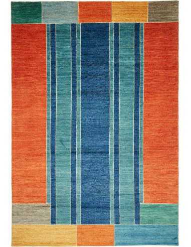 Tappeto Barjesta Pakistan 196x286 Rosso Arancio