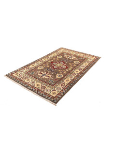 Rug Kazak Afghanistan white maroon 121x193 2