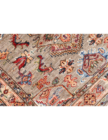Rug Kazak Fine Pakistan 90x151 Muted Grey Beige