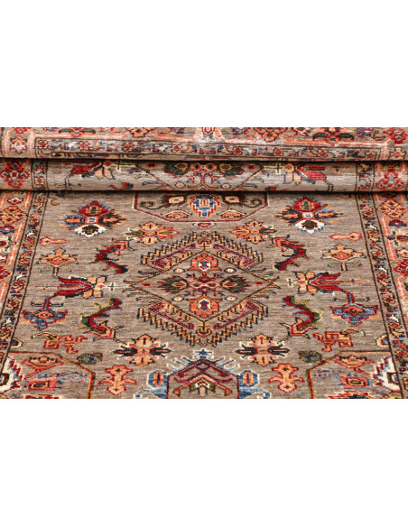 Rug Kazak Fine Pakistan 90x151 Muted Grey Beige