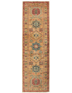 Rug Kazak Fine Pakistan 74x251 Burnt Orange Dee