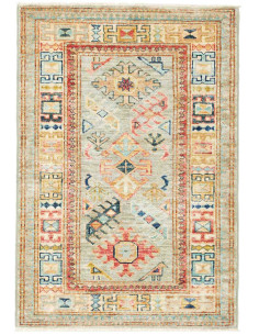 Rug Kazak Fine Pakistan 63x93 Grey-blue Ochre