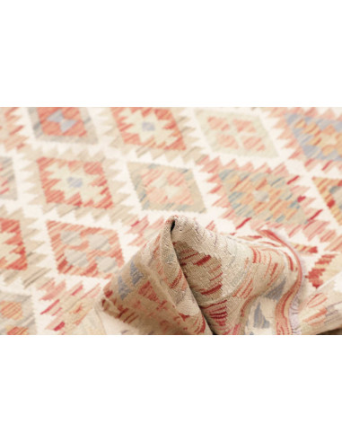 Tappeto Kilim Afghanistan 161x202 Crema Beige T