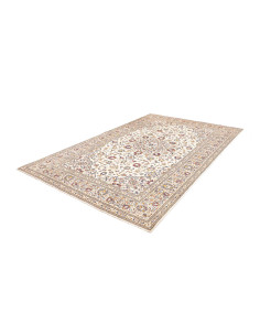 Rug Kashan Persia 200x310 Ivory Cream Dark Blue 2