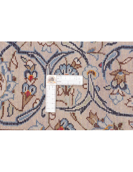 Tappeto Kashan Persia 200x310 Avorio Crema Blu