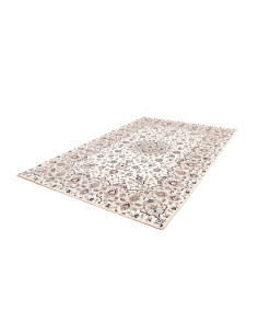 Rug Kashan Persia 197x300 Cream White Dark Blue 2