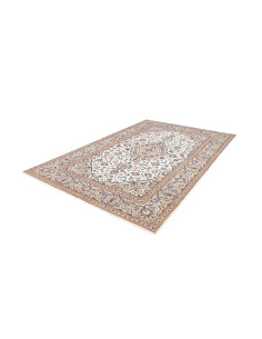 Rug Kashan Persia 200x295 Cream White Navy Blue 2