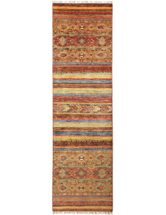 Rug Samarkand Pakistan 81x299 Brown Terracotta