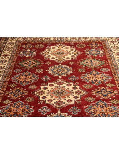 Tappeto Kazak Fine Pakistan 209x290 Rosso Avori