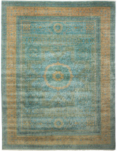 Rug Mamlouk Pakistan 272x356 Aqua Ochre