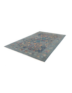 Rug Shahi Fine Pakistan 202x297 Teal Blue Gold 2