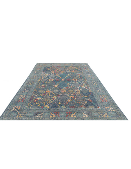 Rug Shahi Fine Pakistan 202x297 Teal Blue Gold