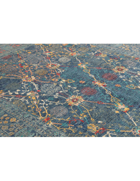 Rug Shahi Fine Pakistan 202x297 Teal Blue Gold