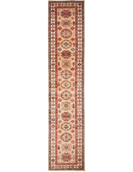 Rug Kazak Fine Pakistan 86x405 Beige Red