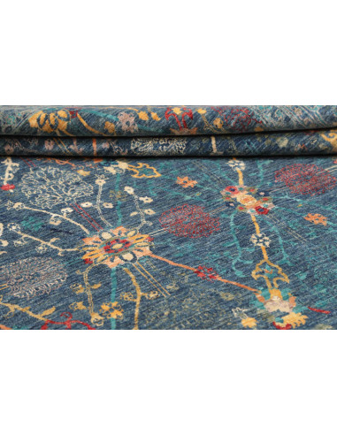 Rug Shahi Fine Pakistan 202x297 Teal Blue Gold