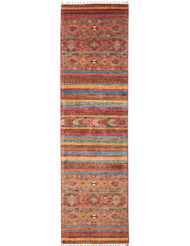 Rug Samarkand Pakistan 80x306 Brown Terracotta
