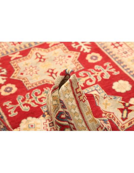 Tappeto Kazak Pakistan marrone giallo 130x186