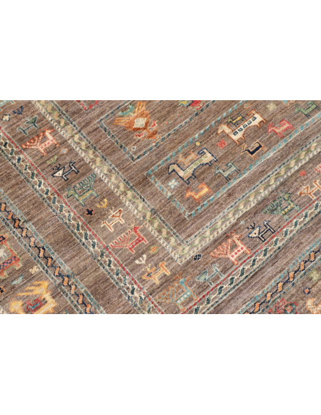 Rug Rubin Pakistan 203x295 Taupe Brown Multicol