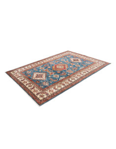 Rug Kazak Fine Pakistan 172x243 Blue Red Cream 2