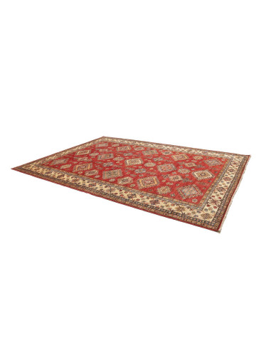 Tappeto Kazak Fine Pakistan 270x363 Rosso Crema