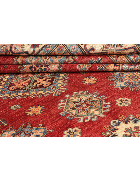 Tappeto Kazak Fine Pakistan 270x363 Rosso Crema
