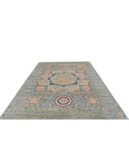 Tappeto Mamlouk Pakistan 209x300 Blu Turchese A