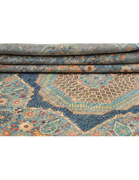 Rug Mamlouk Pakistan 209x300 Turquoise Blue Ora