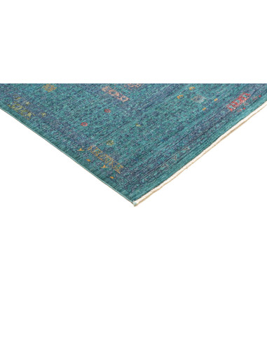 Rug Mamlouk Pakistan 209x298 Teal Petrol Accent
