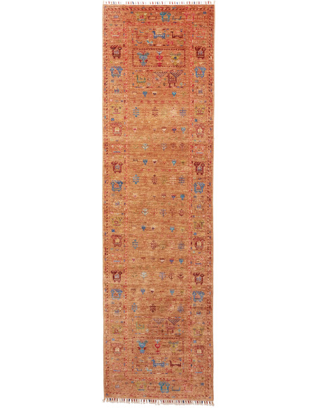 Tappeto Rubin Pakistan 81x289 Terracotta Blu