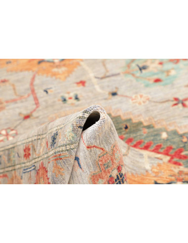 Rug Kazak Fine Pakistan 150x203 Grey Blue Terra
