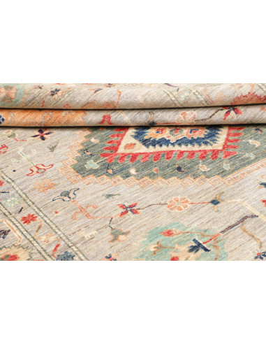 Rug Kazak Fine Pakistan 150x203 Grey Blue Terra
