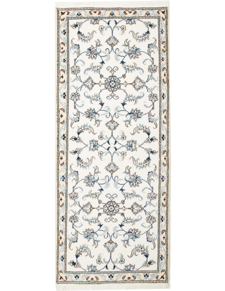 Rug Nain Kashmar Persia white grey 80x204